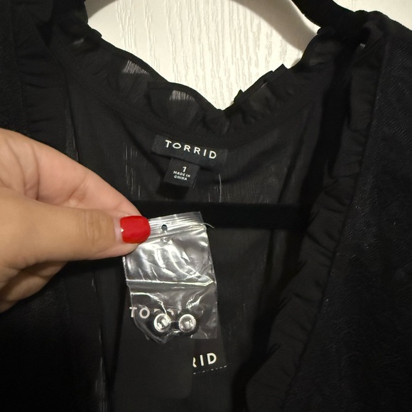 Torrid Black Lace Blouse - Picture 7 of 10